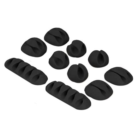 Silicone Cable Organizer Clips (10 Pack)